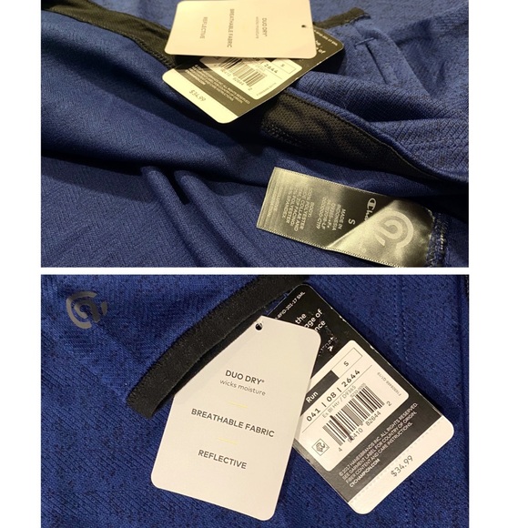 Marled Blue Champion Running Quarter Zip - Picture 4 of 8